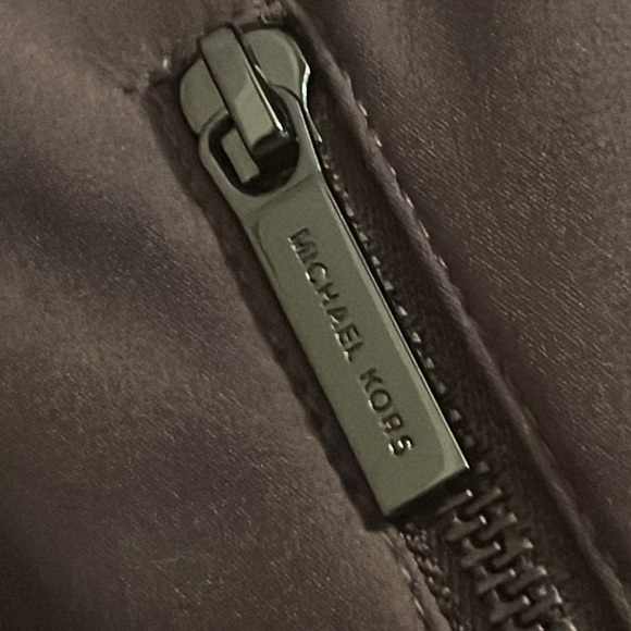 Michael Kors Gray lined winter jacket size Large with removable hood. - Picture 5 of 10